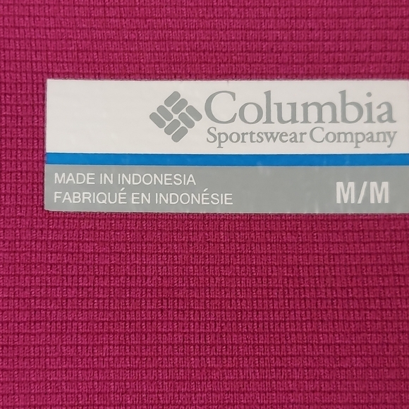 Columbia Omni-Wick Terry Pink Half Zip Top Size M - Picture 5 of 7